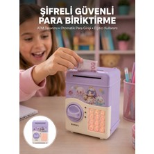 Just Cheap Store Çocuklar Için Elektronik Şifreli Para Biriktirme Kumbarası Mor
