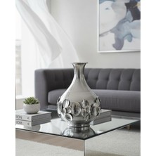 Panalı Metal Dekoratif Vazo Büyük 34 x 25 cm