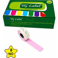 MTKardeşler Yg Label 8 Numara Tekstil Meto Etiketi 42X1500 LÜK42 Rulo (1 Kutu)