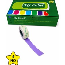 MTKardeşler Yg Label4 Numara Tekstil Meto Etiketi 42X1500 LÜK42 Rulo (1 Kutu)