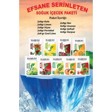 Mahbuba Efsane Serinleten Soğuk Toz İçecek 24 Adet Karışık Meyve Paketleri