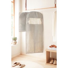 Ocean Home Textile Gri Balıksırtı Elbise Kılıfı 60 x 135 cm