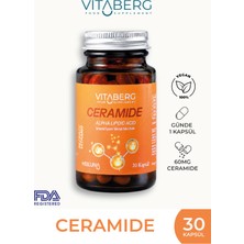 Vitaberg Ceramide 30 Kapsül | Seramid, Alfa Lipoik Asit, Vitamin C, B6 ve B12 | Vegan
