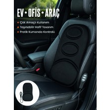 Just Cheap Store Sırt ve Bel Masaj Minderi Motorlu, Kademeli Şiddet Ayarlı Masaj Koltuğu Pedi