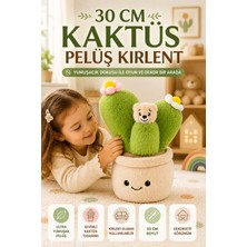 Open City 30 cm Kaktüs Figürlü Pelüş Bebek Kırlent Çocuk Odası Dekoratif Yumuşak Oyuncak Yastık Minder
