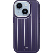 HDD  iPhone 14 Kılıf HBC-190 Kolaj Kapak - Derin Mor