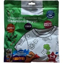 Belle Fusion Mey Ithalat® Kalem Hediyeli Boyanabilir Tişört 7-8 Yaş