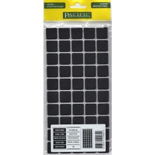 Uzman Toptan Mey Ithalat® Pacific 6020 Bl Yapışkanlı Keçe  20 mm x 20 mm Siyah