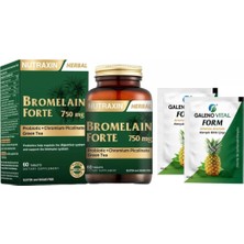 MarkEntegra Galeno Vital Form 2'li Saşe+Bromelain Forte 750 Mg Tablet