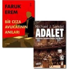 MarkEntegra Adalet Michael J. Sandel - Bir Ceza Avukatının Anıları - Faruk Erem / Orjinalkitap - 2 Kitap Set