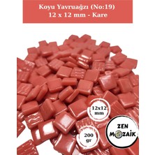 Zen Mozaik Sanatsal Mozaik Çalışmalarınız Için 12X12 mm - Kare Cam Mozaik Taşı