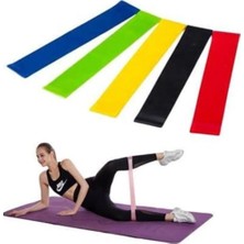 Belle Fusion Mey Ithalat® Aerobik Bant 5 Li Pilates Yoga Bandı ***