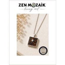 Zen Mozaik El Yapımı Mozaik Kolye Ucu - 2X2CM