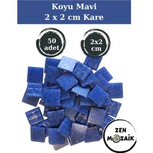 Zen Mozaik Sanatsal Mozaik Çalışmalarınız Için 20X20 mm (2x2 Cm) Renkli Cam Mozaik Taşı