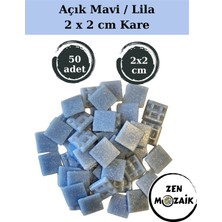 Zen Mozaik Sanatsal Mozaik Çalışmalarınız Için 20X20 mm (2x2 Cm) Renkli Cam Mozaik Taşı