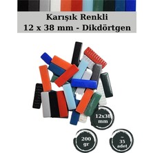 Zen Mozaik Sanatsal Mozaik Çalışmalarınız Için 12 X38 mm - Dikdörtgen Cam Mozaik Taşı
