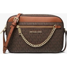 Michael Kors Jet Set Kadın Logolu Çapraz Omuz Çantası 35S1GTTC9B
