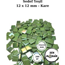 Zen Mozaik Sanatsal Mozaik Çalışmalarınız Için 12X12 mm - Kare Sedefli Cam Mozaik Taşı