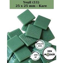 Zen Mozaik Sanatsal Mozaik Çalışmalarınız Için 25 X25 mm - Kare Cam Mozaik Taşı