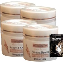 Bezos Süper Three Brand 4lü Adet Arnavut Kremi Whitens Cream Kremi 100 ml + 1 Adet Jel Hediye