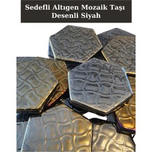 Zen Mozaik Sanatsal Mozaik Çalışmalarınız Için Sedefli Altıgen Cam Mozaik Taşı - Kenar 18 Mm, Köşegen 36 mm (200 Gr)