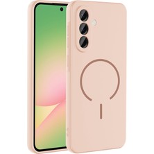 Lyon Tech Samsung Galaxy A56 Kılıf Zore Meta M-Safe Manyetik Aksesuar Uyumlu Kadife Iç Yüzeyli Yumuşak Silikon Kamera Korumalı Kapak