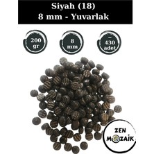 Zen Mozaik Sanatsal Mozaik Çalışmalarınız Için Yuvarlak Cam Mozaik Taşı - Çap 8 mm (200 Gram)