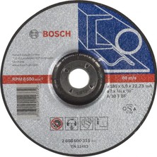 Bosch Metal Taşlama Taşı Bombeli 180X6X22MM 2608600315