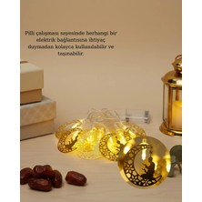 Eco Lounge Ramazan Temalı Ay Içinde Secde Eden Adam LED Peri Işığı