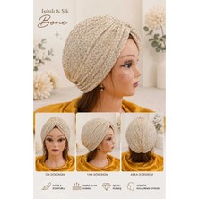 Daisy Hazır Bone, Tesettür Bone, Kaymaz, Esnek, Taş Detaylı, Türban Bone, Günlük, Özel Gün, Kadın