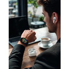 Ruhes Bluetooth Telefon Görüşmeli Akıllı Saat Seti Kablosuz Bluetooth Kulaklık 7 Değiştirilebilir