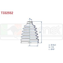 Empressco Aks Korugu Kıtı Sol-Sag Dıs Termoplastık Dacıa Duster 1.5 Dcı 26,5X110X87 2012-/ Megane Iıı (Bz0) 1.
