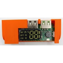 Gözeler Çift USB 5V 2.4A Ledli Micro Type-C Powerbank Modülü ve Powerbank Kutusu (Piller Dahil Değildir)