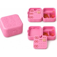 Yapı3D Çiçek Desenli Takı Organizer Kutusu 💍 Küpe Yüzük Kolye Saklama Kutusu 🎀 Bölmeli Kapaklı Mini