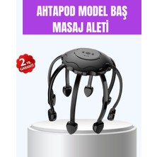Renklime Titreşimli Saç Derisi Masaj Aleti 8 Kollu Derin Rahatlama ve Stres Azaltma - Lisinya