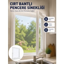 Renklime Şeffaf File Yapılı Cırt Bantlı Pencere Sinekliği Pratik Kullanım - Lisinya