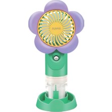 Auhma AUFN08 Su Püskürtmeli Şarjlı Mini Fan | 500MAH Mini Sulu El Fanı