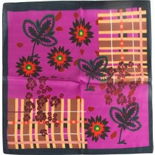 Eco Lounge Çiçek Desenli Zr Şifon Fular 50*50 cm