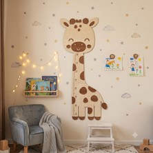Mezora Boy Cetveli Büyüme Grafiği Cetvel  Aile Bebek Çocuk Boy Odası Dekorasyon Duvar Ölçer