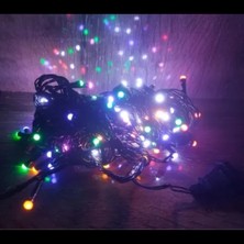 Marsilyan 10M 100 LED Damla Uçlu Gün Işığı Siyah Kablo