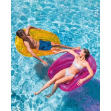 Toha Intex Fileli Deniz Yatağı Şeffaf Baş Destekli 104X102 cm | Yetişkin Havuz ve Deniz Şamandırası