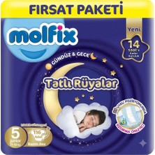 Molfix Tatlı Rüyalar 5 Beden Bebek Bezi 58X2 116 Adet