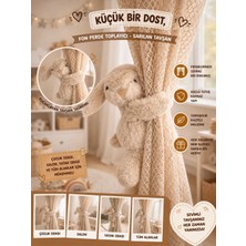 Eco Sepet Sarılan Tavşan Peluş 25 Cm, Fon Perde Toplayıcı, Hug Me Tavşan Peluş, Kucaklayan Tavşan Bej