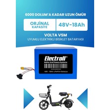 Electroll Volta VSM 48V 18 Ah LifePO4 (Elektrikli Bisiklet için Akü)