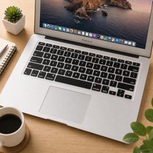 MacBook Silikon Klavye Kaplama Air Pro Eski USB Li Modeller 2008-2017 Uyumlu Ultra Ince Koruyucu Film Us Amerikan Ingilizce-Dikdörtgen Enter-Macbook Us-To-Tr Klavye Siyah