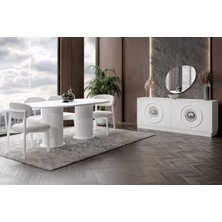 Doressa Zeren White Yemek Odası Takımı