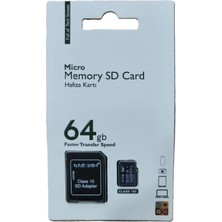 HiboTekno FULLTECH 64 GB Sd Kart Hafıza Kartı Micro Sd Kart  ve Adaptör