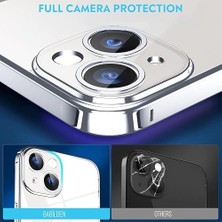 Apple iPhone 15 Kamera Korumalı Şeffaf Silikon Kılıf