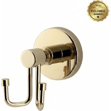 Premium Pirinç Lotus Çiftli Askılık,bornozluk Gold