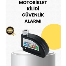 Astraltech Çelik Gövdeli Alarm Disk Kilidi Motosiklet ve Bisiklet Için Güvenlik